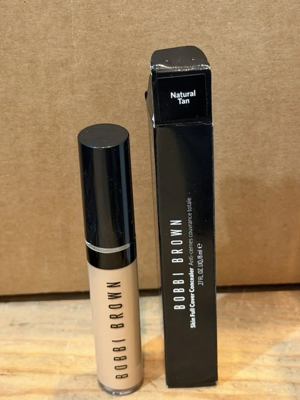 Bobbi Brown Skin Full Cover Concealer Weightless Longwear Natural Tan 0.27 Fl Oz